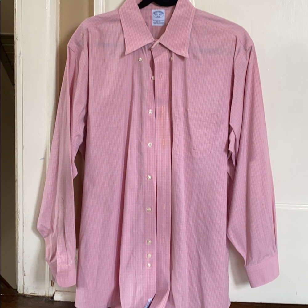 Pink brooks brothers dress shirt